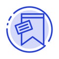 Mark, Tag, Sign, Text Blue Dotted Line Line Icon Royalty Free Stock Photo