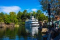 Mark Twain Disneyland Steamboat Replica Royalty Free Stock Photo