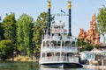 Mark Twain Riverboat ride at Disneyland Royalty Free Stock Photo