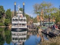 Mark Twain steam boat at Disneyland Park Royalty Free Stock Photo