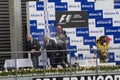 Mark Webber and Formula 1 Race Winners Royalty Free Stock Photo