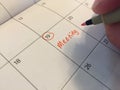 Mark your calendar meeting reminder