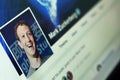 Mark Zuckerberg facebook account