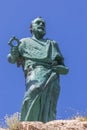 Statue of saint Peter near the town of Makarska in Croatia. Royalty Free Stock Photo