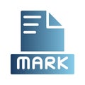 Markdown document file text icons, with gradients for a fresh interface. Can be used for websites, UI and mobile apps