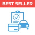 Marked Checklist Icon. Check Mark icon. Compliance Vector Sign