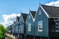 Marken, a fishing village with traditional wooden houses, located in the North of Amsterdam, North Holland, Netherlands Royalty Free Stock Photo