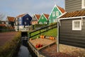 Marken, a fishing village with traditional wooden houses, located in the North of Amsterdam Royalty Free Stock Photo