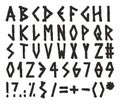 Marker Alphabet Greek Style Royalty Free Stock Photo