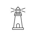 Marker buoy Outline Vector Icon that can easily edit or modify.