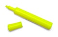 Marker Highlighter Yellow Open Royalty Free Stock Photo