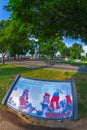 Marker from John Paul Jones Memorial, Wahington DC, USA