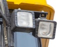 marker lights and rear lights on the tractor or excavator