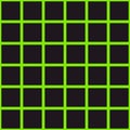 Retro neon green windowpane line check Vector Pattern
