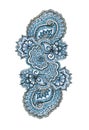 Marker painted decorative ornament. Indian eastern lacework