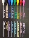 Marker pen colorful creative collection set Royalty Free Stock Photo
