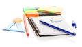 Marker, pencil, handle and notepad Royalty Free Stock Photo