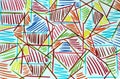 Abstract marker drawing Royalty Free Stock Photo
