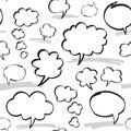 Marker Speech Bubbles Seamless Pattern Royalty Free Stock Photo