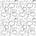 Marker Speech Bubbles Seamless Pattern Royalty Free Stock Photo