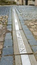 Marker for the 15th meridian east longitude