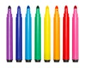 Markers Rainbow Cut Out Royalty Free Stock Photo