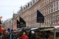 Market on the Albert Cuypstraat in Amsterdam. Royalty Free Stock Photo