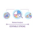 Market analysis concept icon