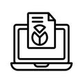 Market analysis Line Style vector icon which can easily modify or edit Royalty Free Stock Photo