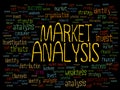 Market Analysis word cloud Royalty Free Stock Photo