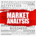 Market Analysis word cloud collage, business concept background Royalty Free Stock Photo