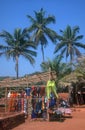 Market at Anjuna beach, India Royalty Free Stock Photo