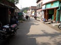 Market area of vegetables fruits fish