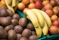 Various Fresh fruits on the market