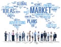 Market Business Global Business Marketing Commerce Concept Royalty Free Stock Photo