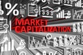 MARKET CAPITALIZATION concept blurred background 3d