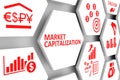 MARKET CAPITALIZATION concept cell background 3d