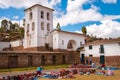 Market at Chinchero, sacred valley of the Incas Royalty Free Stock Photo