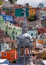 Market clock tower in Guanajuato