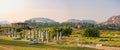 Market complex of Vitthala temple in Hampi, India Royalty Free Stock Photo