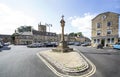 Stow on the Wold Market Cross Looking towards parish church Royalty Free Stock Photo