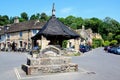 Market Cross in village centre, Castle Combe. Royalty Free Stock Photo