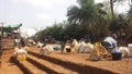 Market Day Below foncha Bamenda Royalty Free Stock Photo