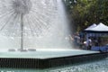 Market day through the fountain Kings Cross