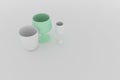 Market differentiation, outstanding, stand out from the crowd, for design texture & background. 3D rendering.