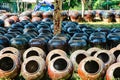 Market in front of Shwezigon pagoda, Bagan, Myanmar former Burma Royalty Free Stock Photo