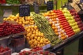 Market fruits and vegetables