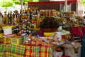 Market in Guadeloupe, Caribbean Royalty Free Stock Photo
