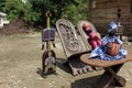 Market of handicrafts, Douala, Cameroun Royalty Free Stock Photo