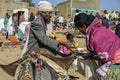 Market in Hawzien, Tigray, Ethiopia Royalty Free Stock Photo